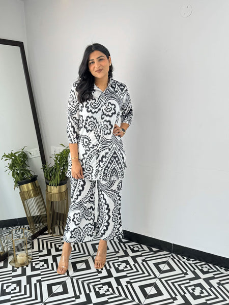 Classic Printed Coord Set for Daily and Casual Wear