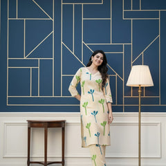 Classic Printed Coord Set for Daily and Casual Wear