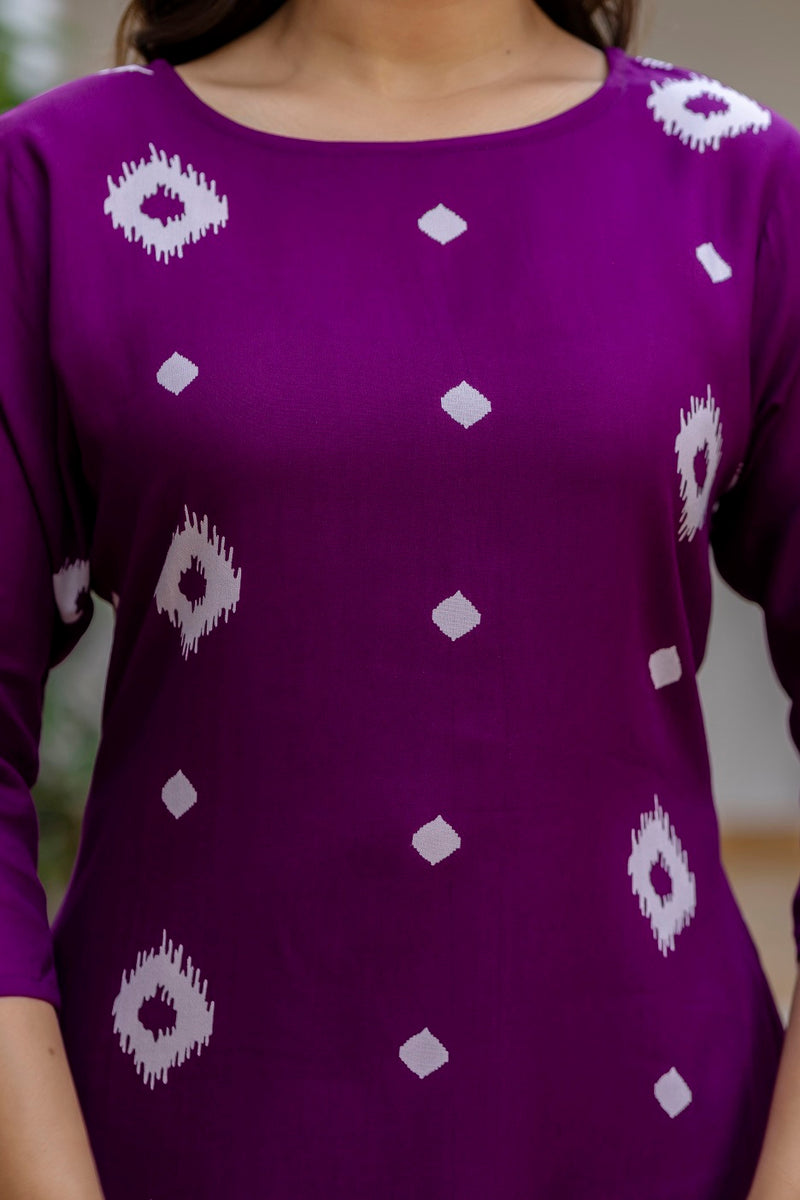 Classic Printed Coord Set for Daily and Casual Wear