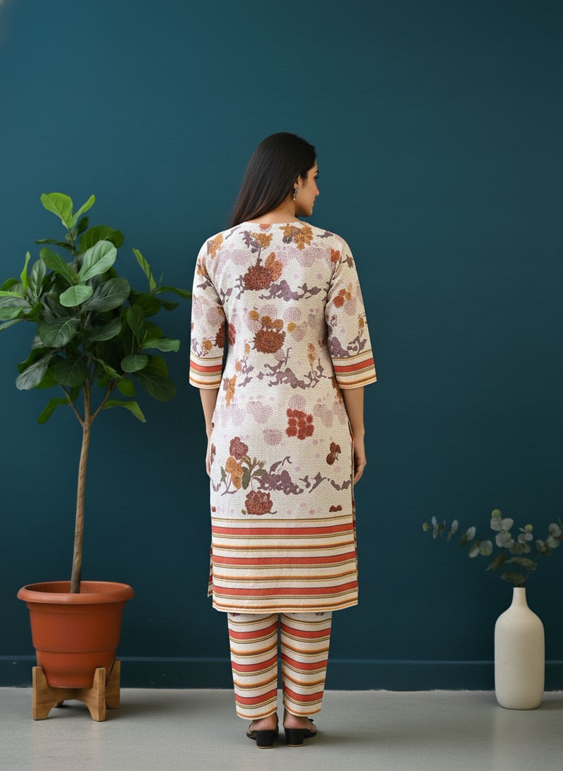 Classic Printed Coord Set for Daily and Casual Wear