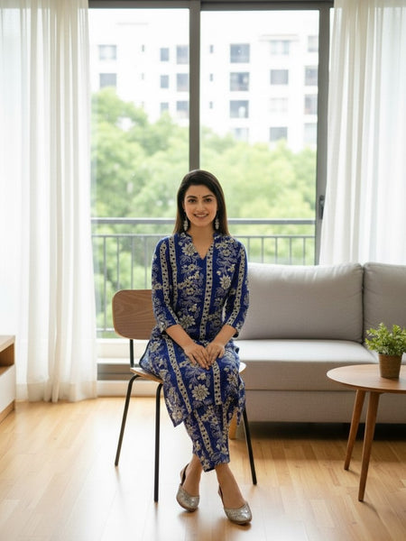 Classic Printed Coord Set for Daily and Casual Wear