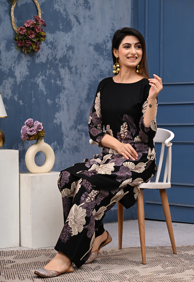 Classic Printed Coord Set for Daily and Casual Wear