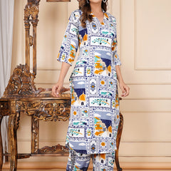 Classic Printed Coord Set for Daily and Casual Wear