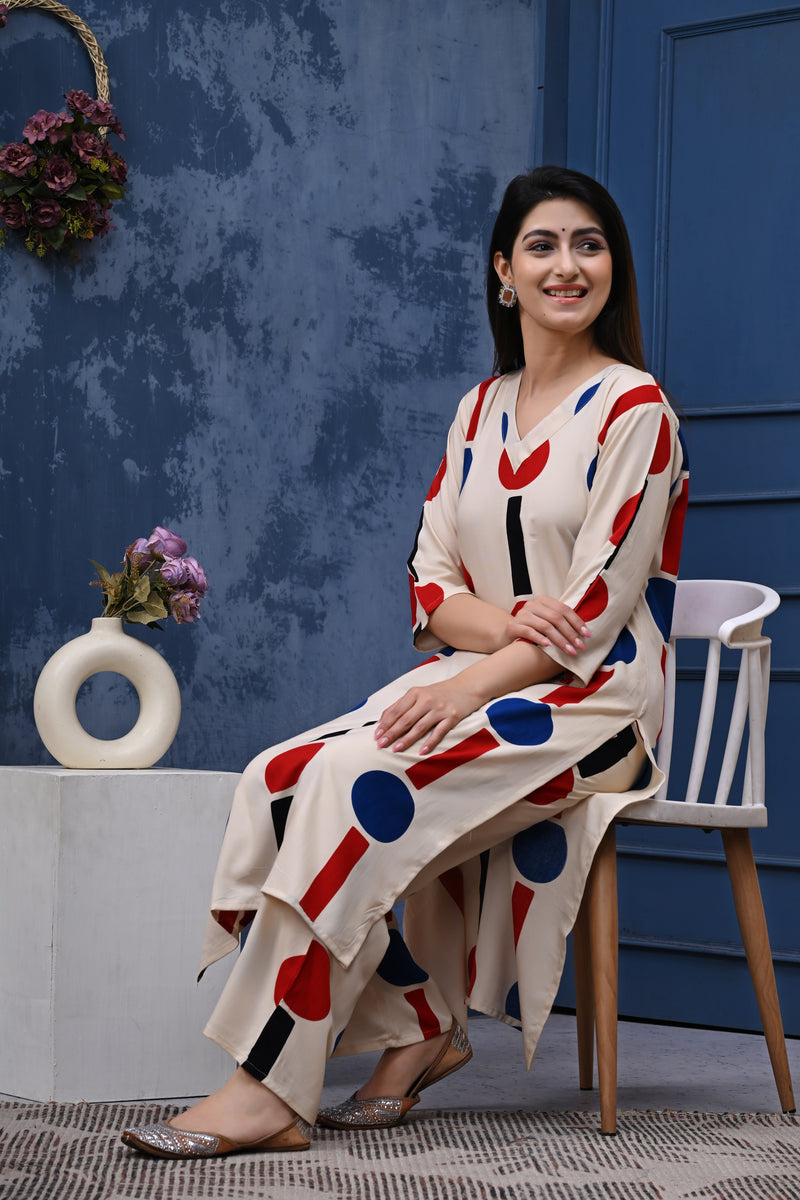 Classic Printed Coord Set for Daily and Casual Wear