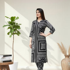 Classic Printed Coord Set for Daily and Casual Wear