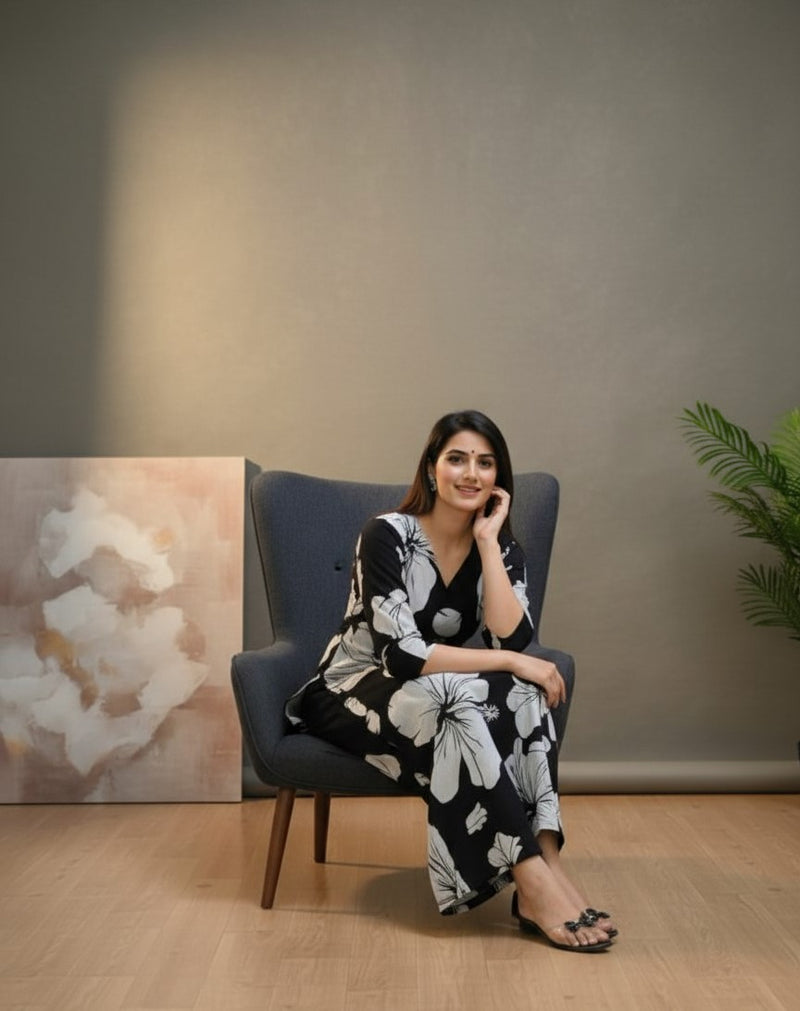 Classic Printed Coord Set for Daily and Casual Wear