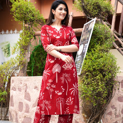 Classic Printed Coord Set for Daily and Casual Wear