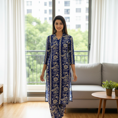 Classic Printed Coord Set for Daily and Casual Wear