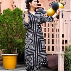 Classic Printed Coord Set for Daily and Casual Wear