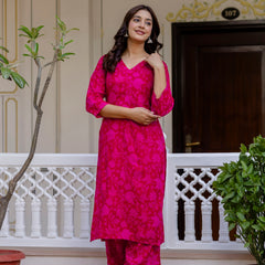 Classic Printed Coord Set for Daily and Casual Wear