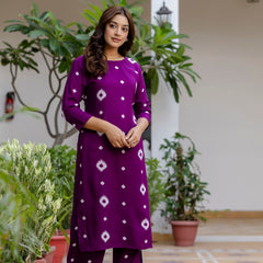 Classic Printed Coord Set for Daily and Casual Wear