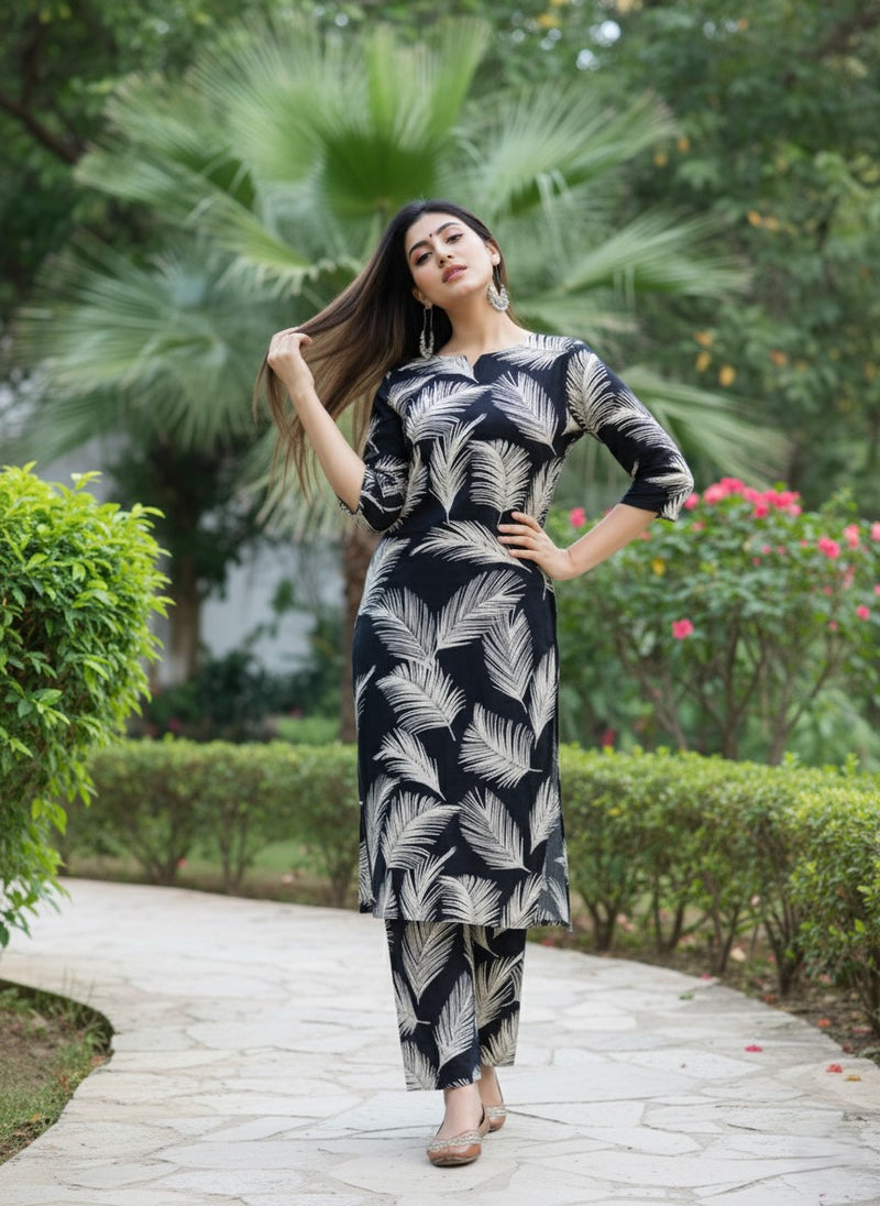 Classic Printed Coord Set for Daily and Casual Wear