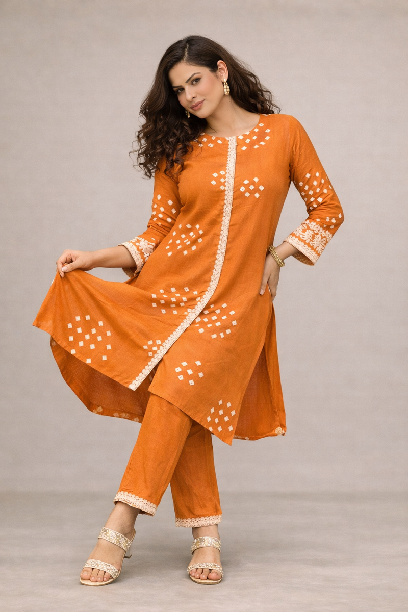 Classic Embroidered Coord Set for Daily and Casual Wear