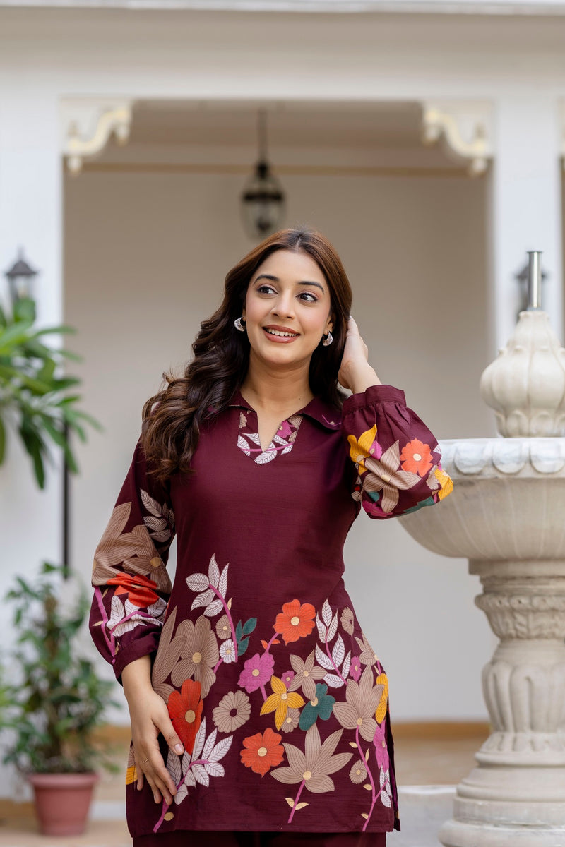 Classic Printed Coord Set for Daily and Casual Wear