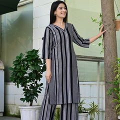 Classic Printed Coord Set for Daily and Casual Wear