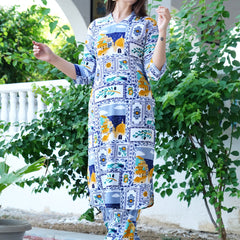 Classic Printed Coord Set for Daily and Casual Wear