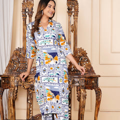 Classic Printed Coord Set for Daily and Casual Wear