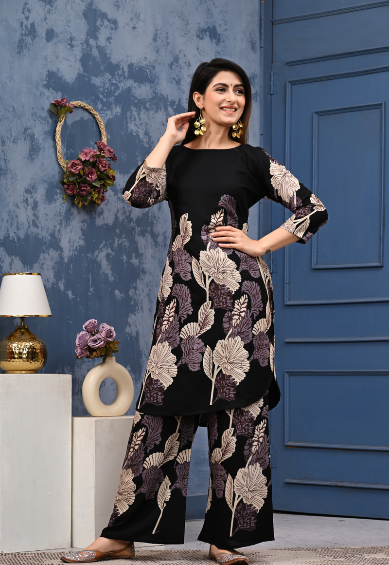 Classic Printed Coord Set for Daily and Casual Wear