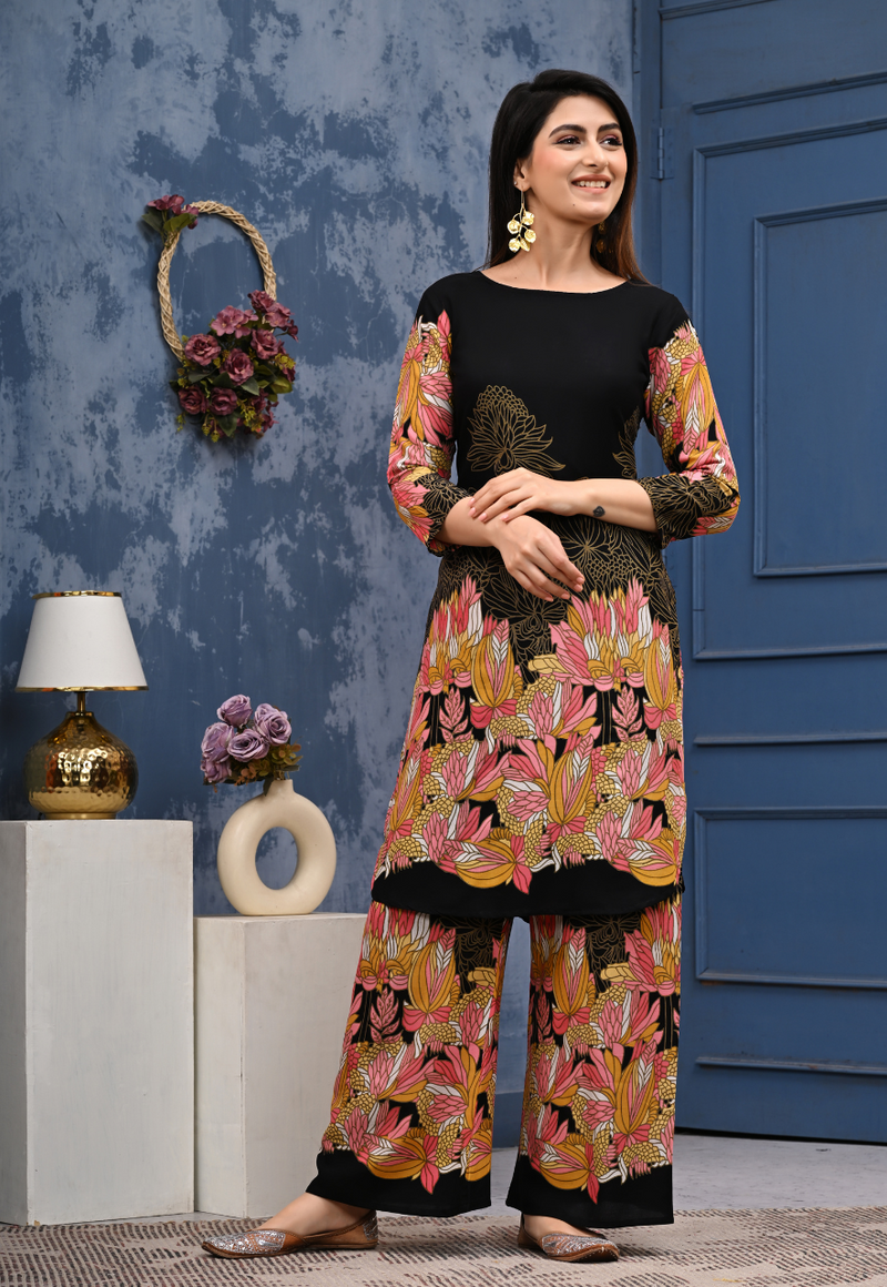 Classic Printed Coord Set for Daily and Casual Wear