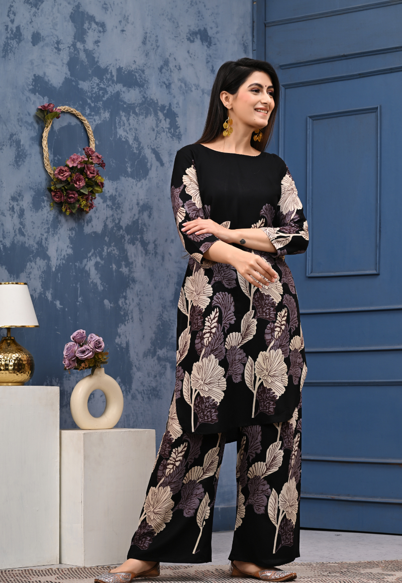 Classic Printed Coord Set for Daily and Casual Wear