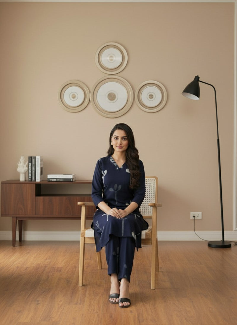 Classic Printed Coord Set for Daily and Casual Wear