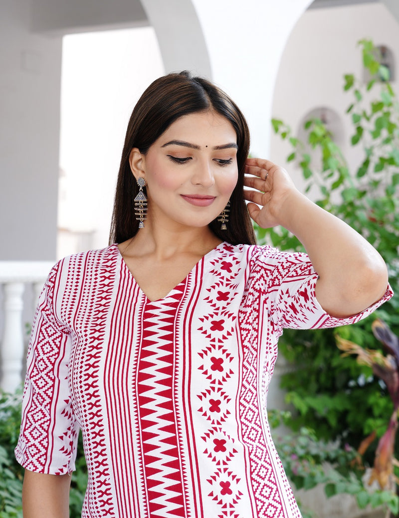 Classic Printed Coord Set for Daily and Casual Wear