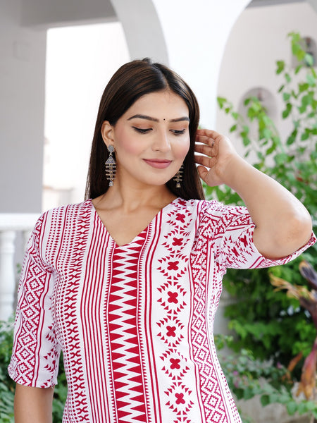 Classic Printed Coord Set for Daily and Casual Wear