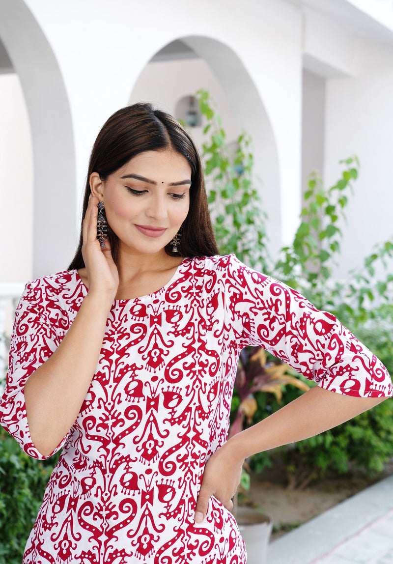 Classic Printed Coord Set for Daily and Casual Wear