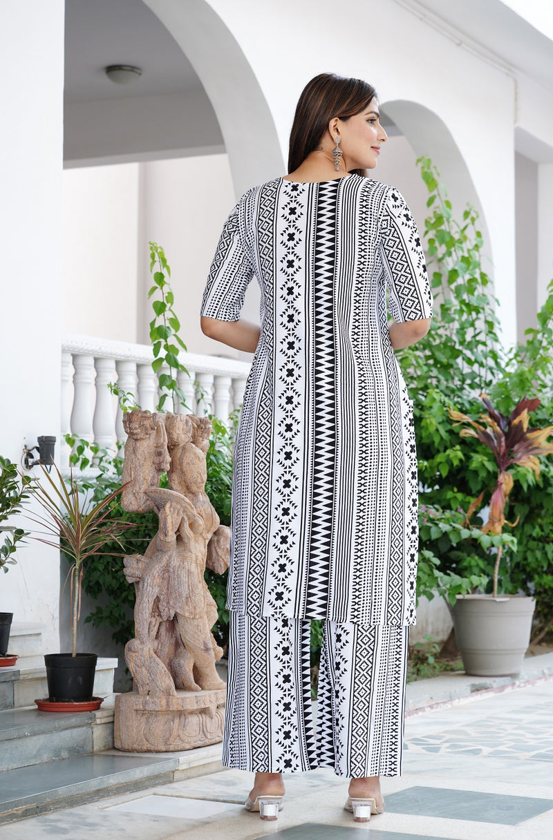 Classic Printed Coord Set for Daily and Casual Wear
