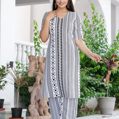 Classic Printed Coord Set for Daily and Casual Wear