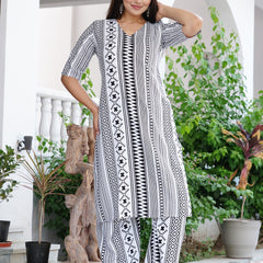 Classic Printed Coord Set for Daily and Casual Wear