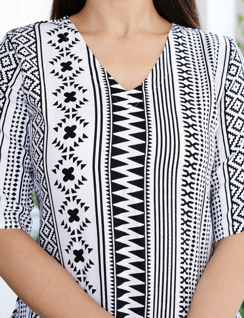 Classic Printed Coord Set for Daily and Casual Wear